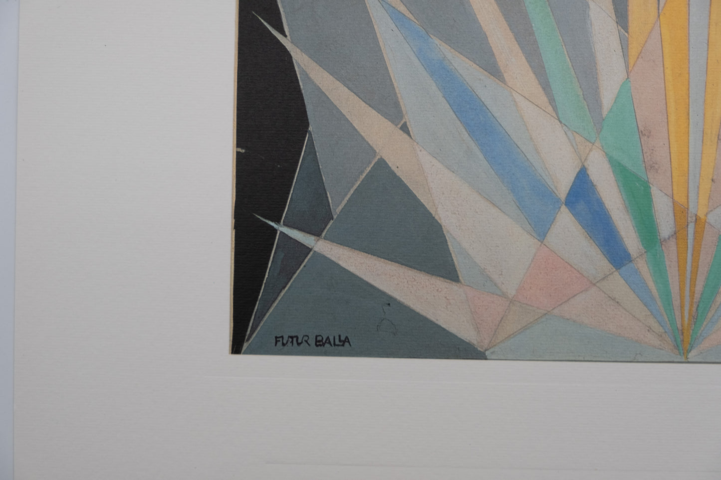 Giacomo BALLA : Composition géométrique - Lithographie signée
