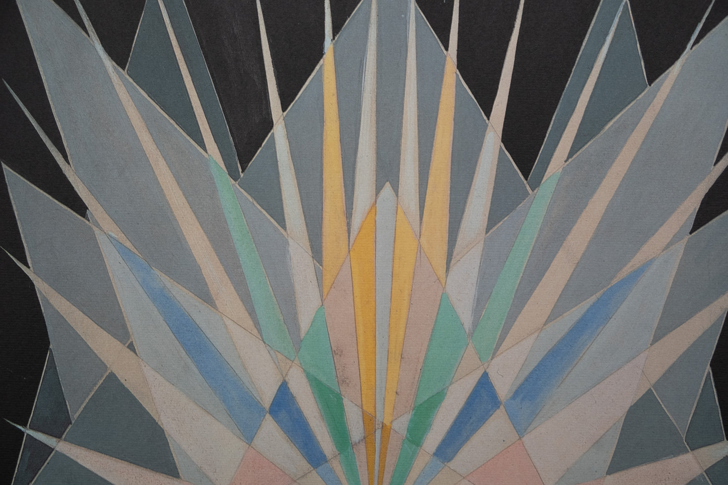 Giacomo BALLA : Composition géométrique - Lithographie signée