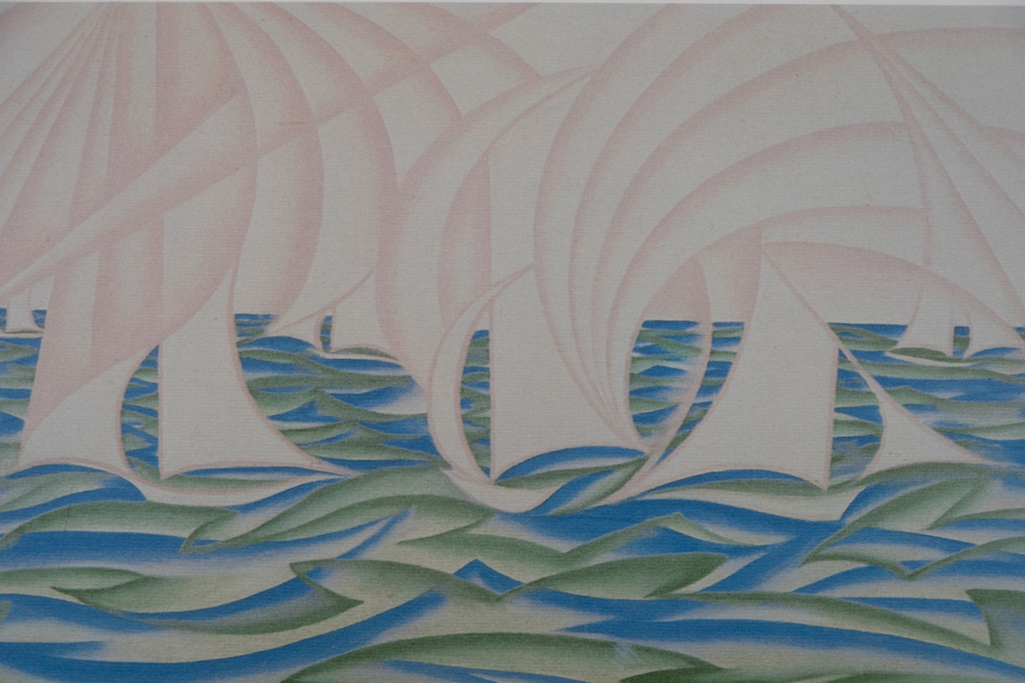 Giacomo BALLA : La mer houleuse - Lithographie signée