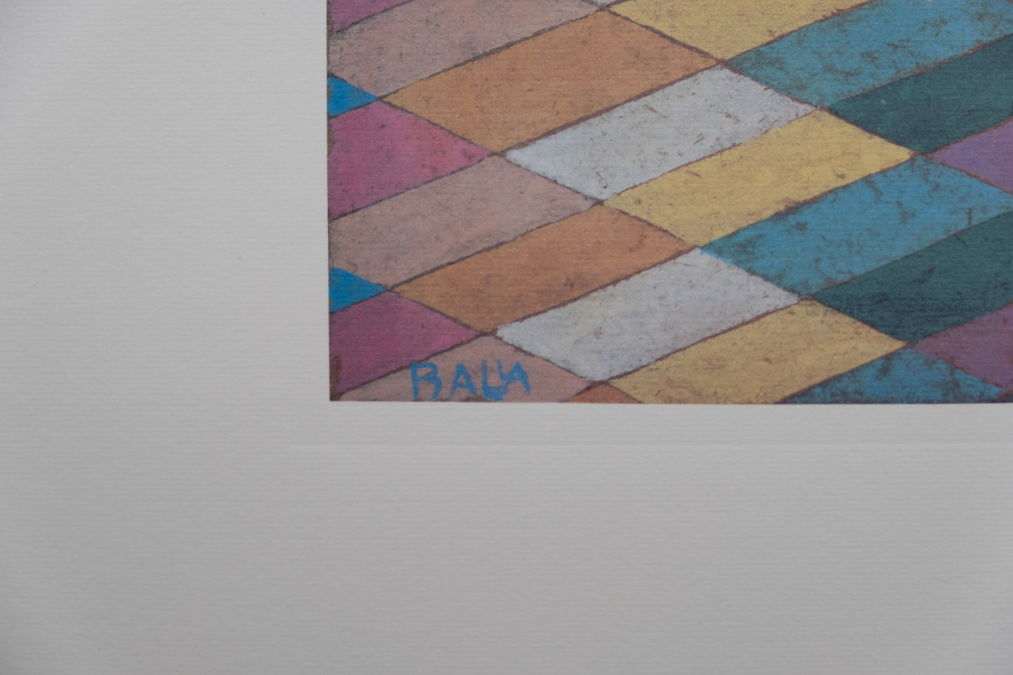 Giacomo BALLA : Interpénétration irisées - Lithographie signée