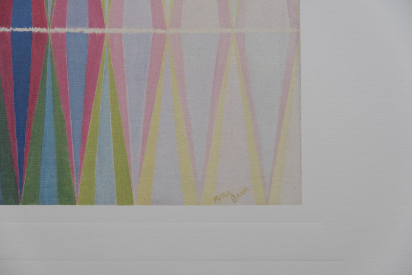 Giacomo BALLA : Interpénétration irisées - Lithographie signée
