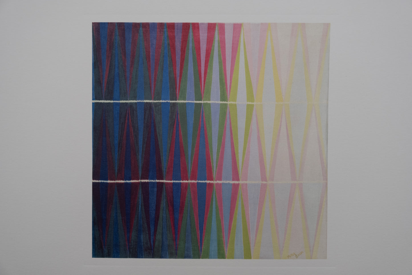 Giacomo BALLA : Interpénétration irisées - Lithographie signée