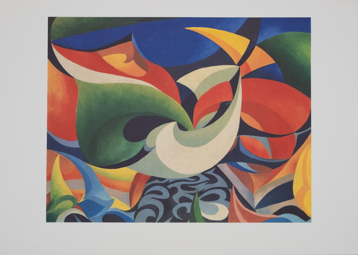 Giacomo BALLA : Composition abstraite - Lithographie signée