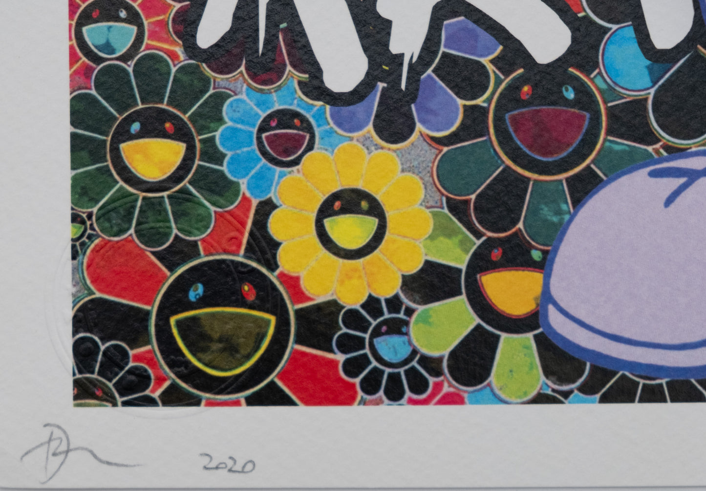 DEATH NYC : Kaws with Nara's skateboard - Sérigraphie originale signée