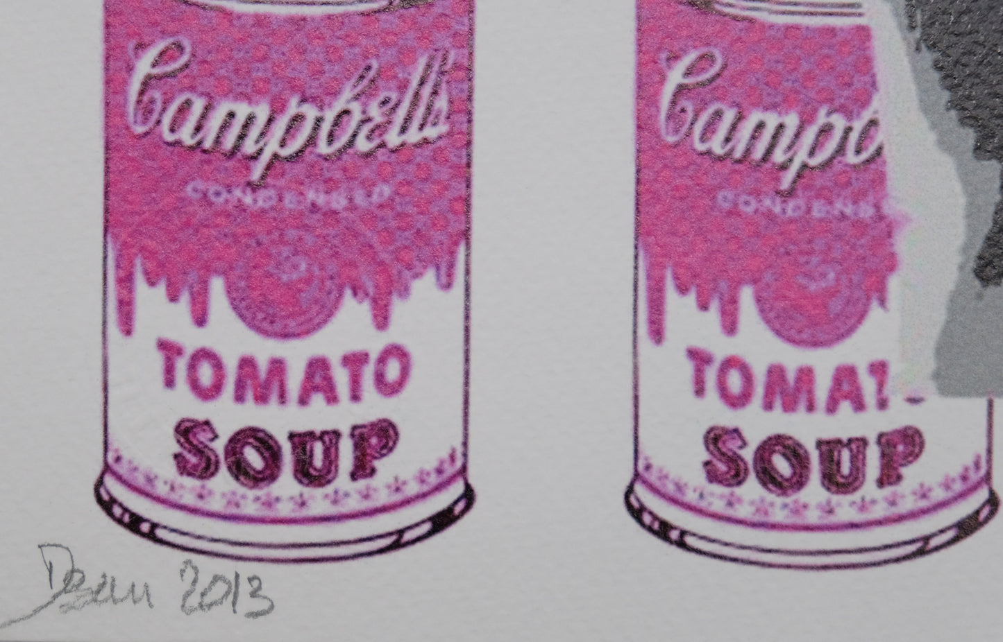DEATH NYC : Marilyn Monroe x Pink Campbell's Soup - Sérigraphie originale signée
