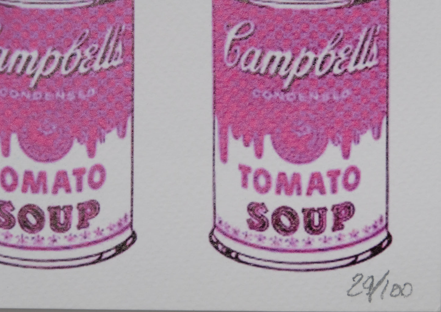 DEATH NYC : Marilyn Monroe x Pink Campbell's Soup - Sérigraphie originale signée