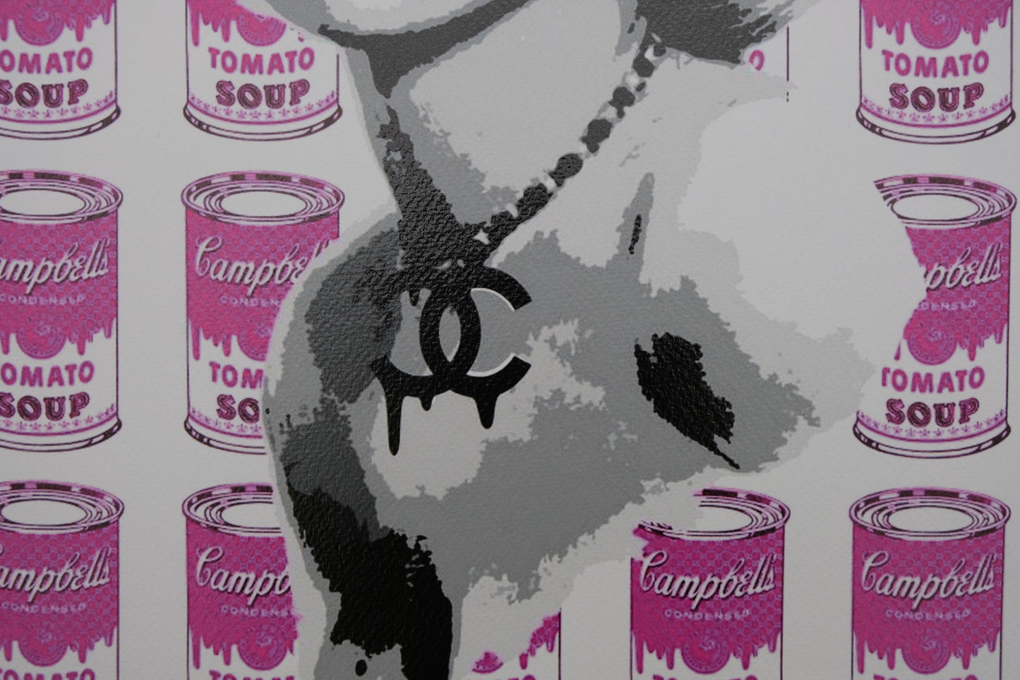 DEATH NYC : Marilyn Monroe x Pink Campbell's Soup - Sérigraphie originale signée