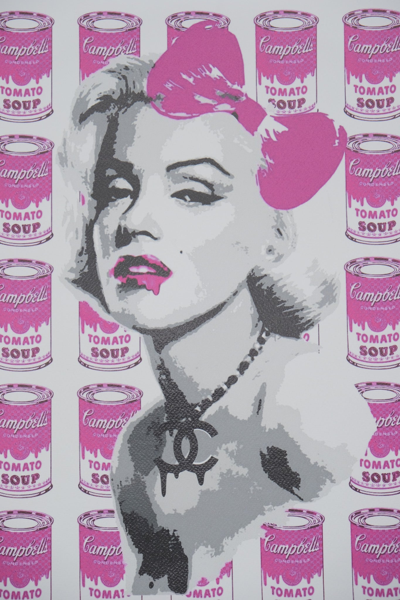 DEATH NYC : Marilyn Monroe x Pink Campbell's Soup - Sérigraphie originale signée