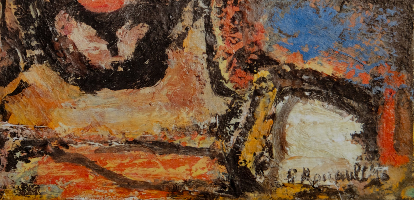 Georges ROUAULT : Le christ couronné - Lithographie