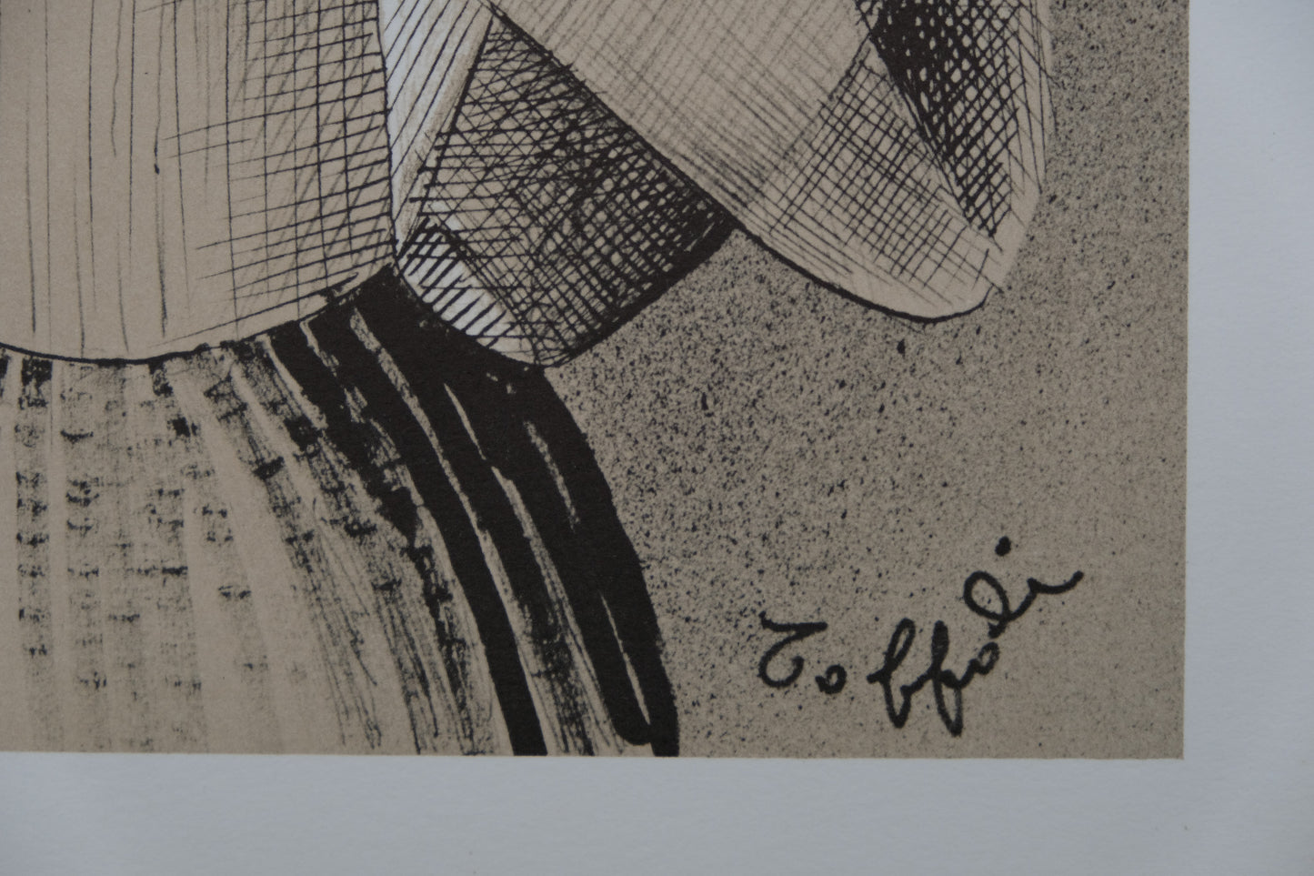 Louis TOFFOLI : Jeune femme au pot de lait - Lithographie signée