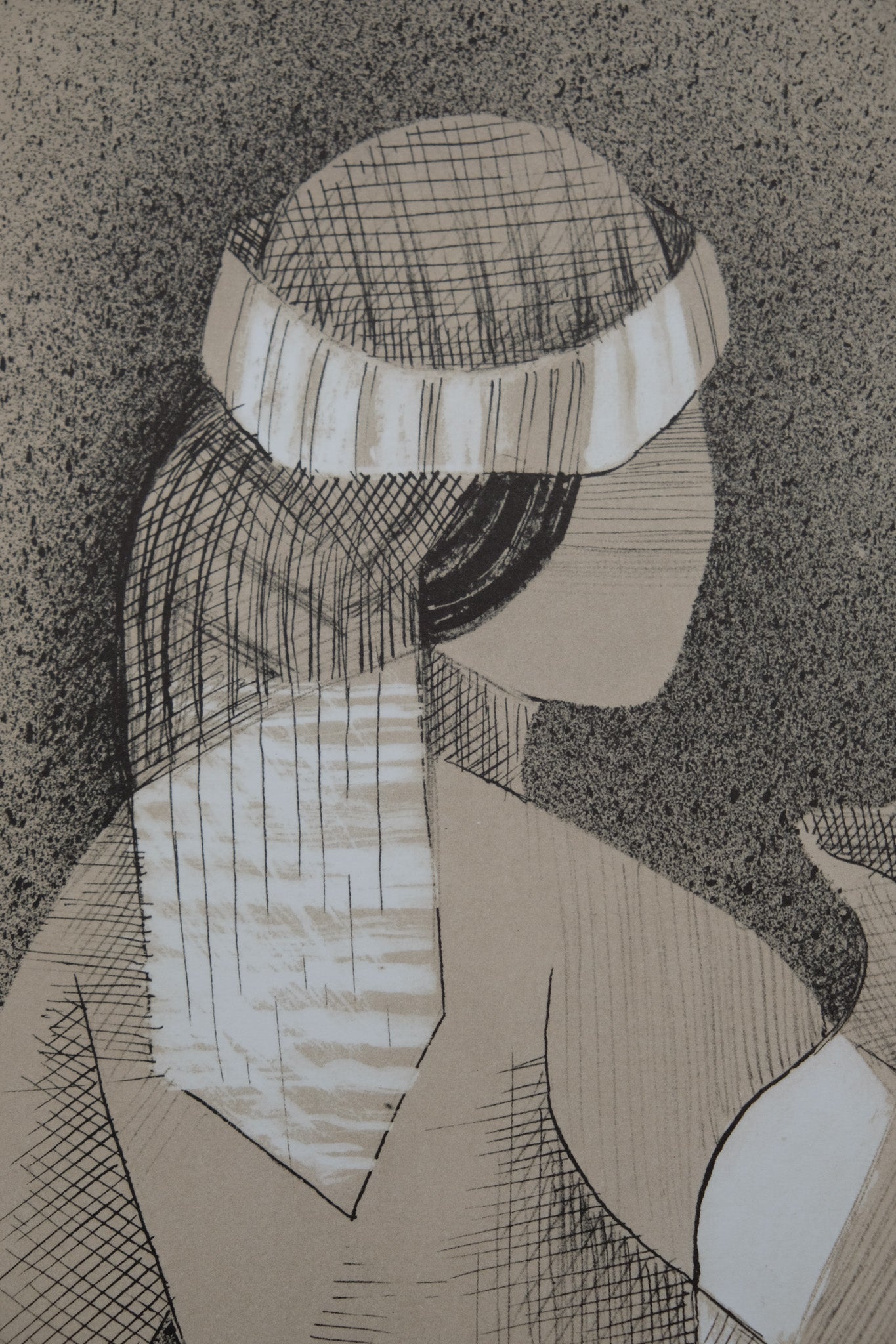 Louis TOFFOLI : Jeune femme au pot de lait - Lithographie signée