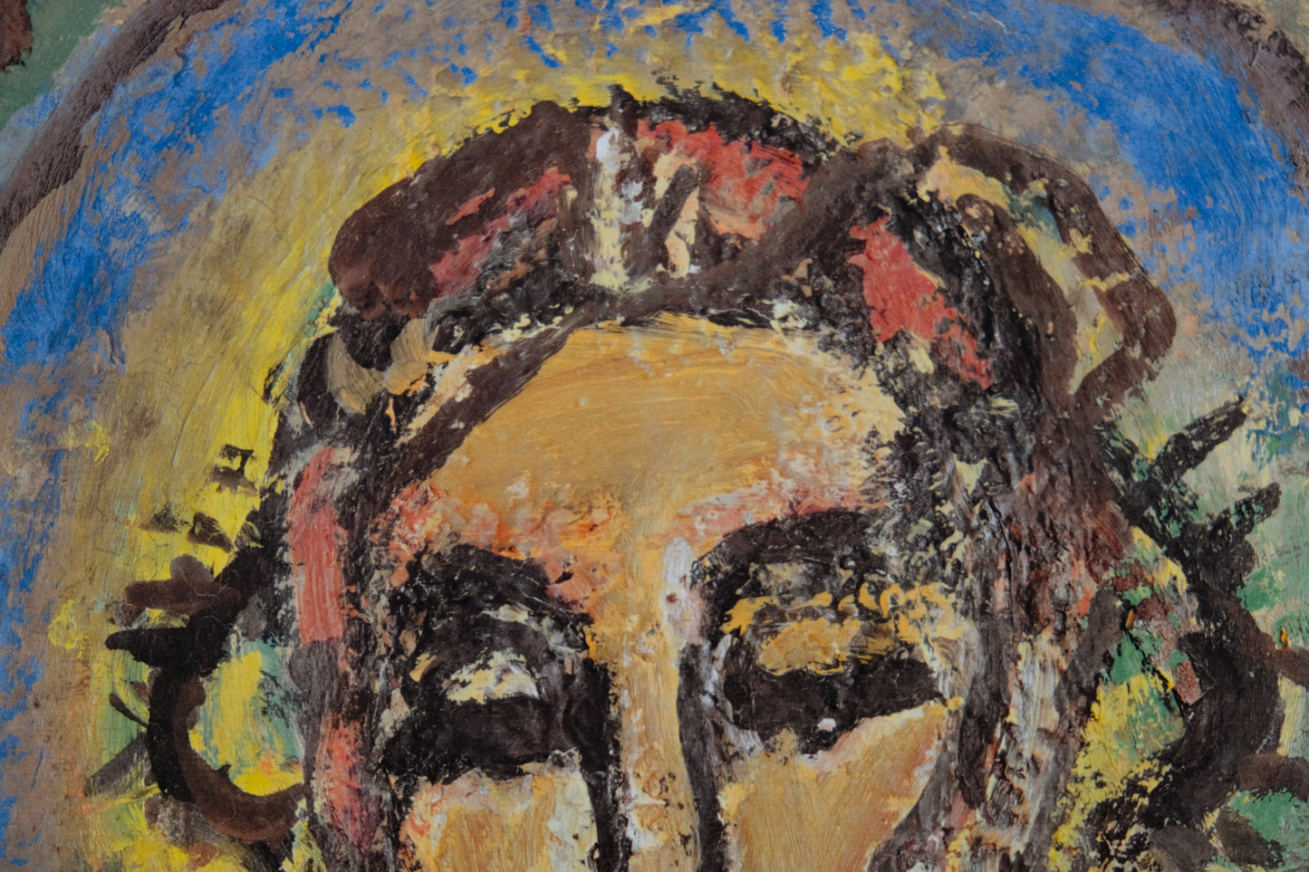 Georges ROUAULT : Le christ couronné - Lithographie