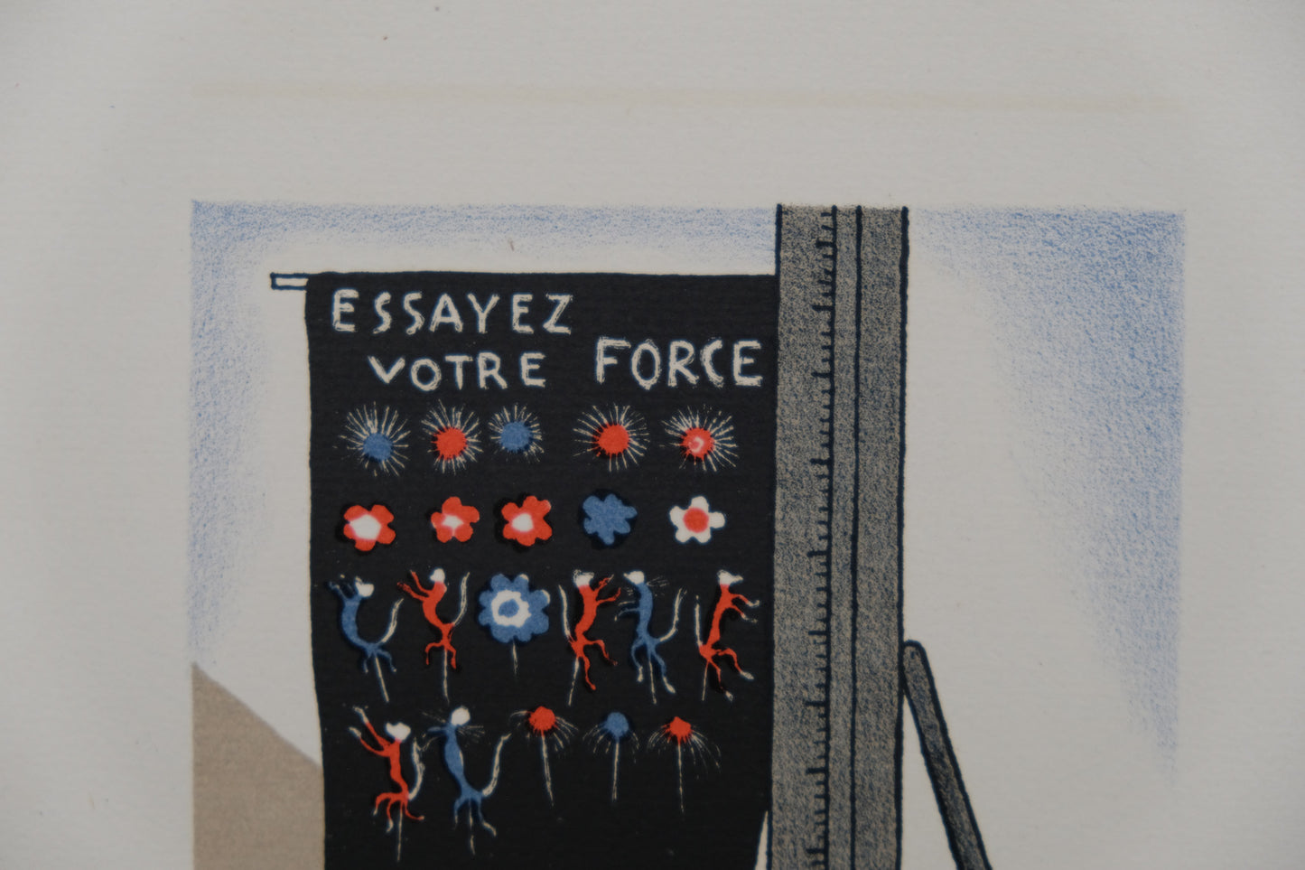 Lucien BOUCHER : La machine à force - Lithographie originale
