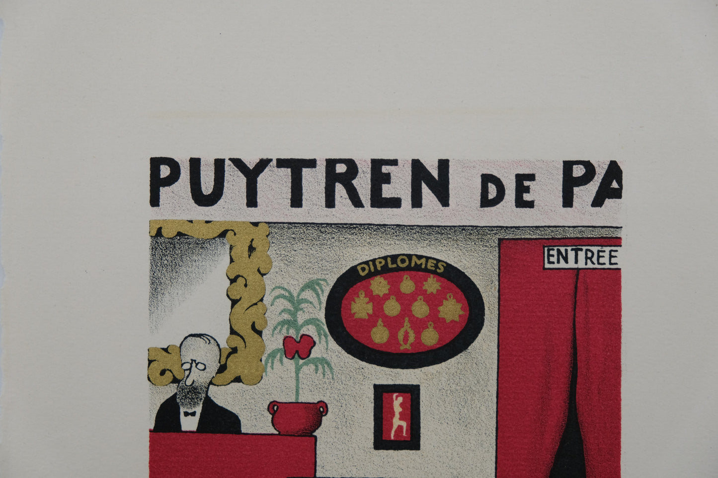 Lucien BOUCHER : Dupuytren - Lithographie originale
