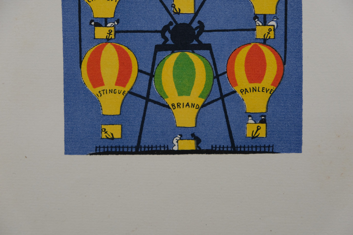 Lucien BOUCHER : La roue en montgolfière - Lithographie originale