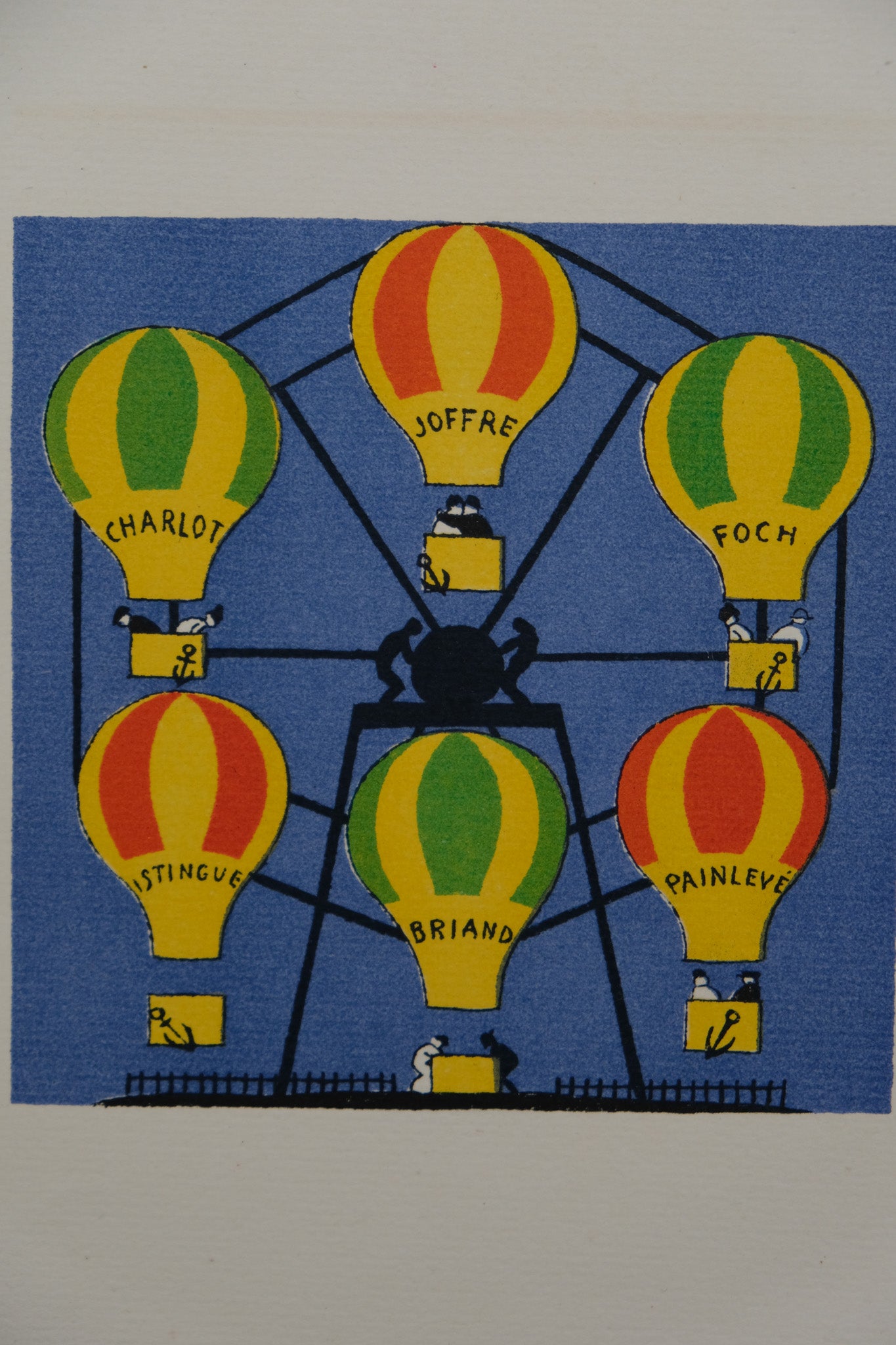 Lucien BOUCHER : La roue en montgolfière - Lithographie originale