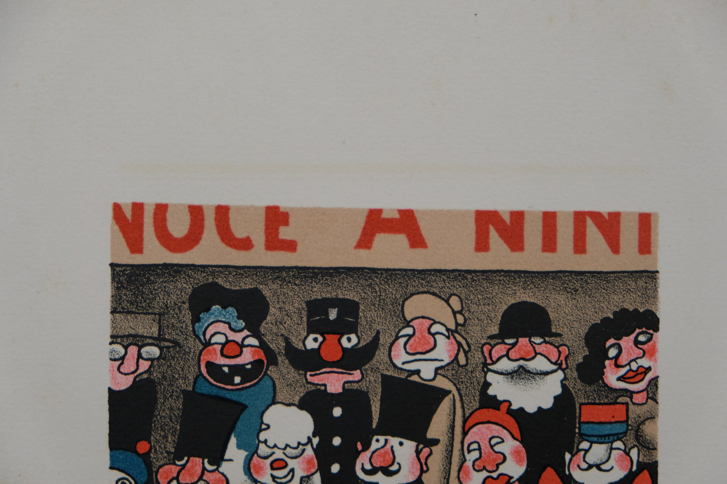 Lucien BOUCHER : Noce a Nini- Lithographie originale