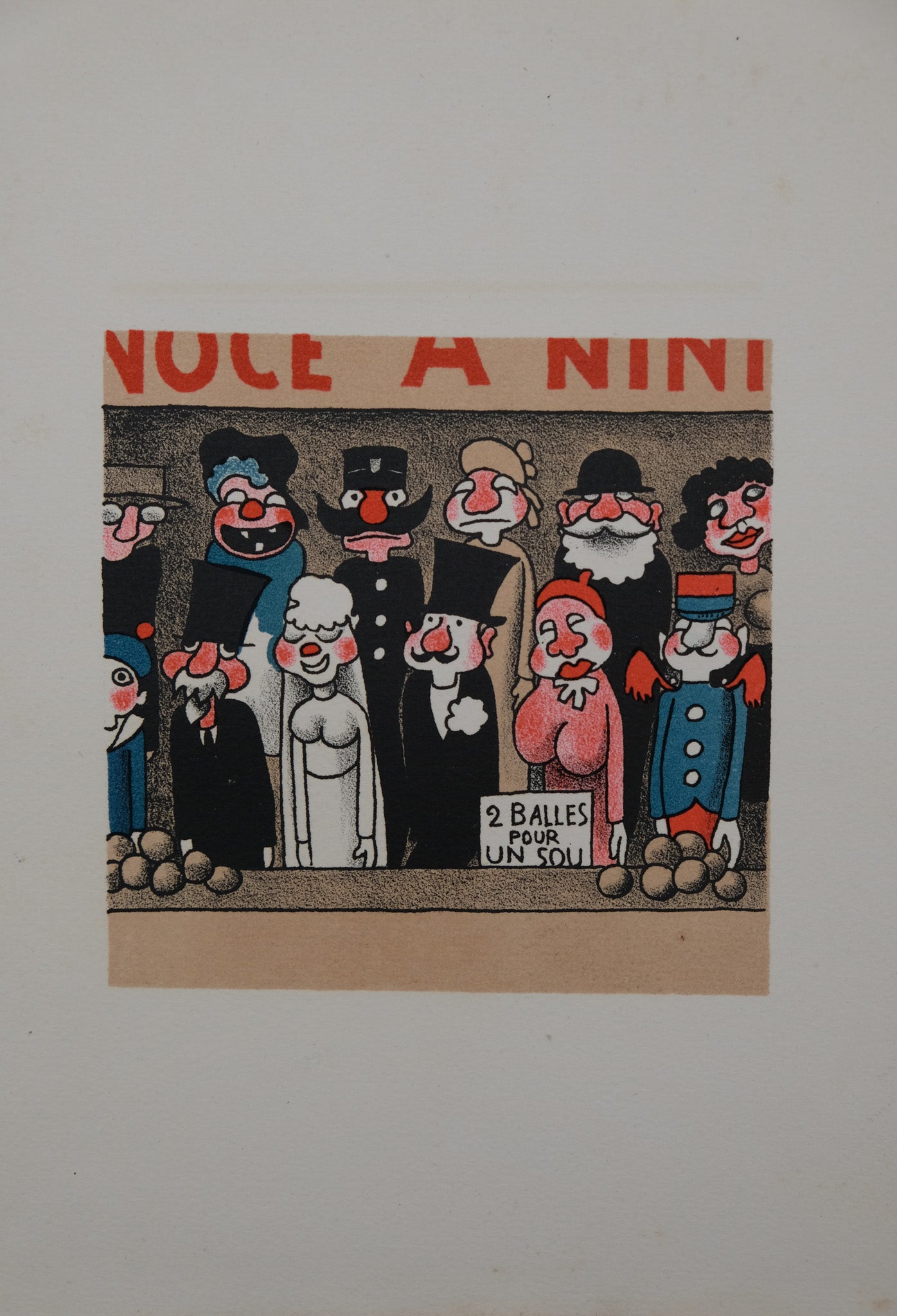 Lucien BOUCHER : Noce a Nini- Lithographie originale