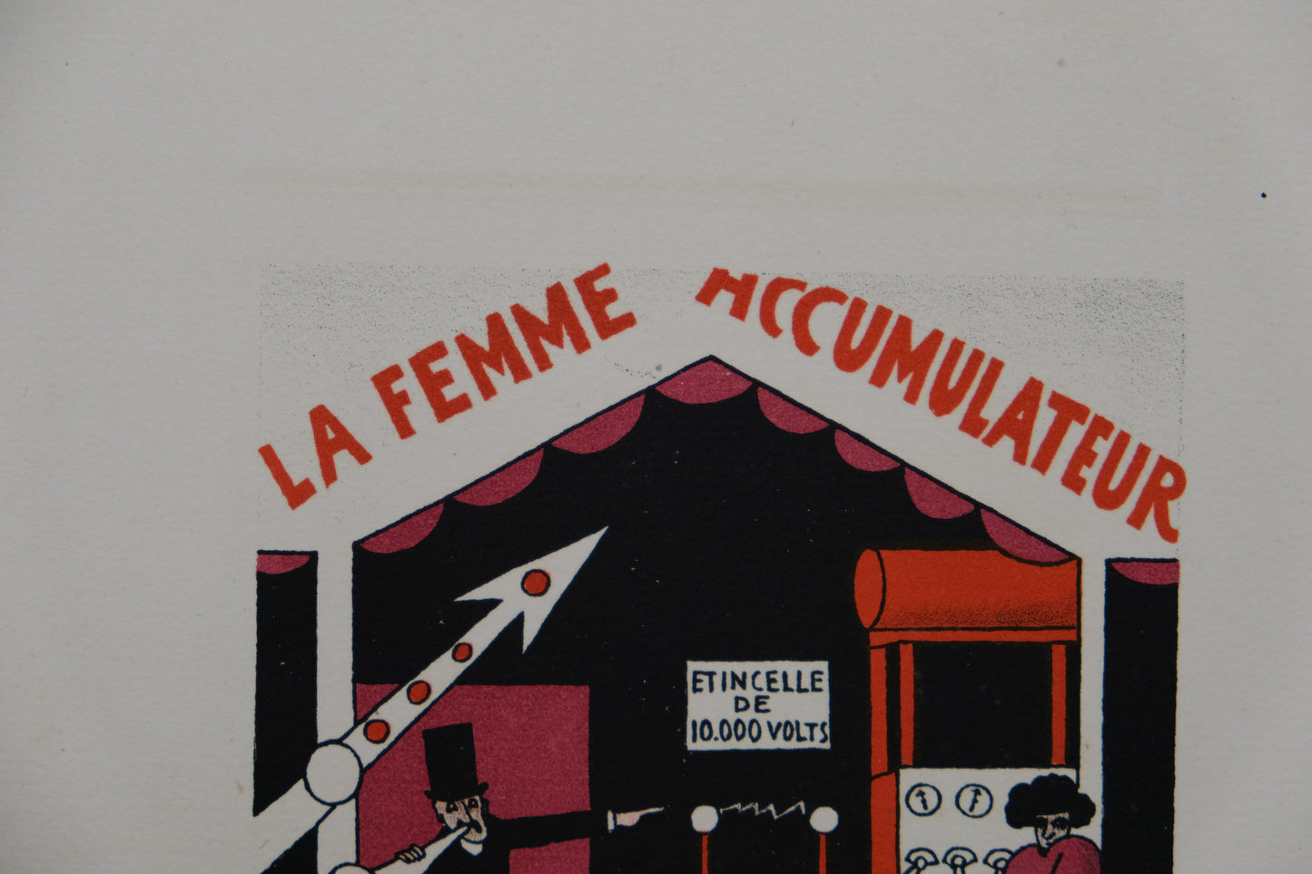 Lucien BOUCHER : La femme accumulateur - Lithographie originale