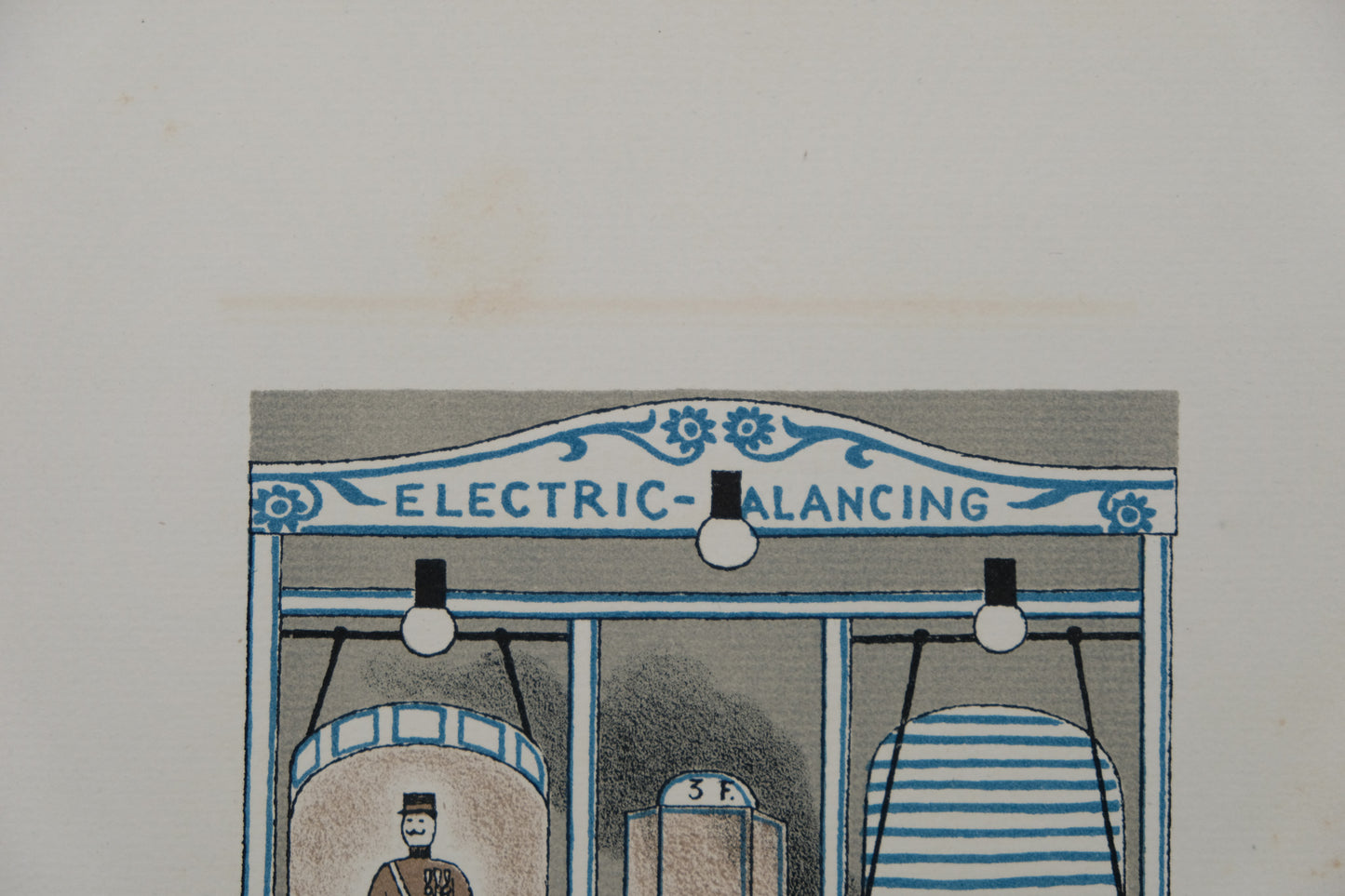 Lucien BOUCHER : La Balançoire électrique - Lithographie originale
