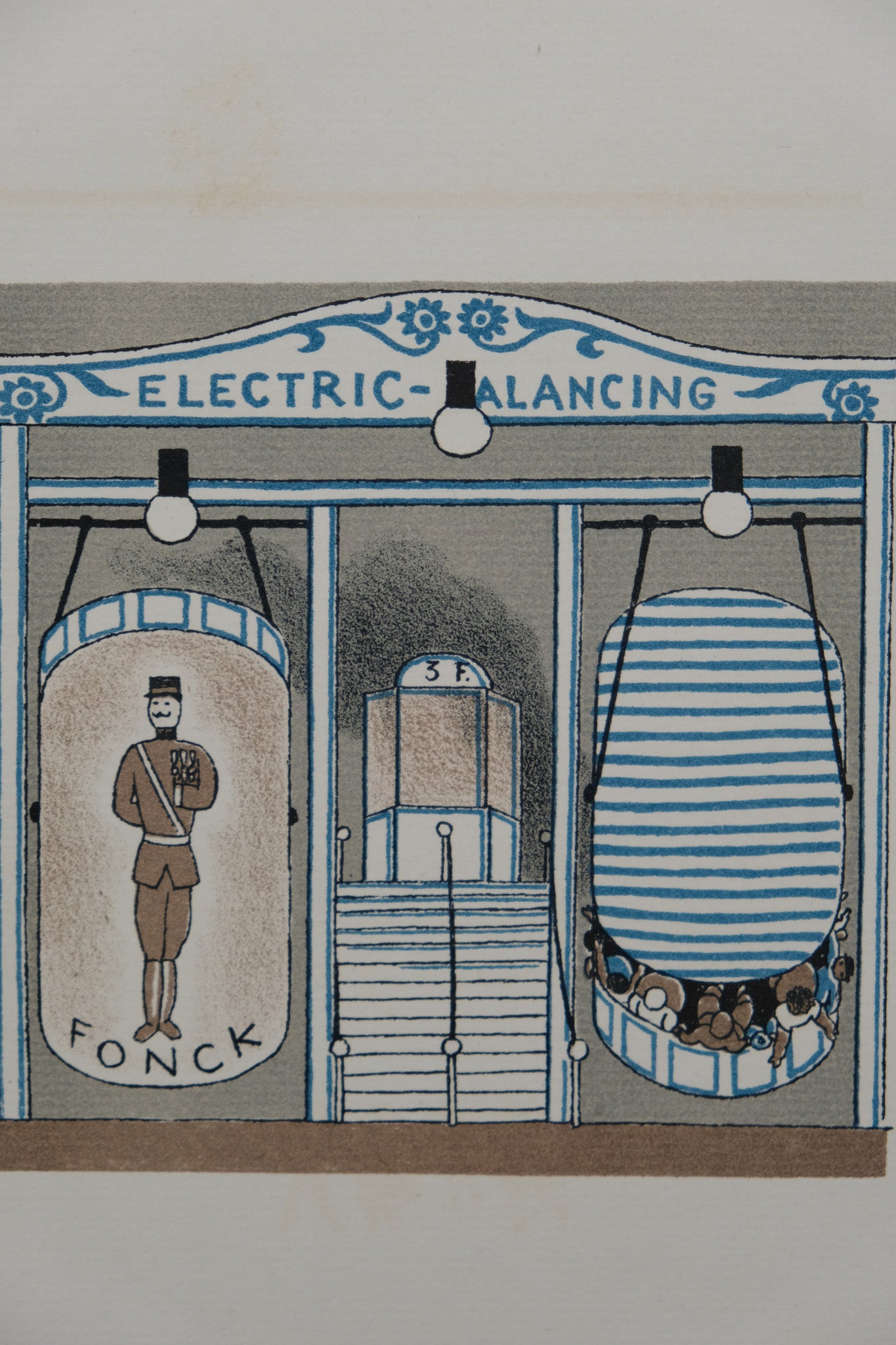 Lucien BOUCHER : La Balançoire électrique - Lithographie originale