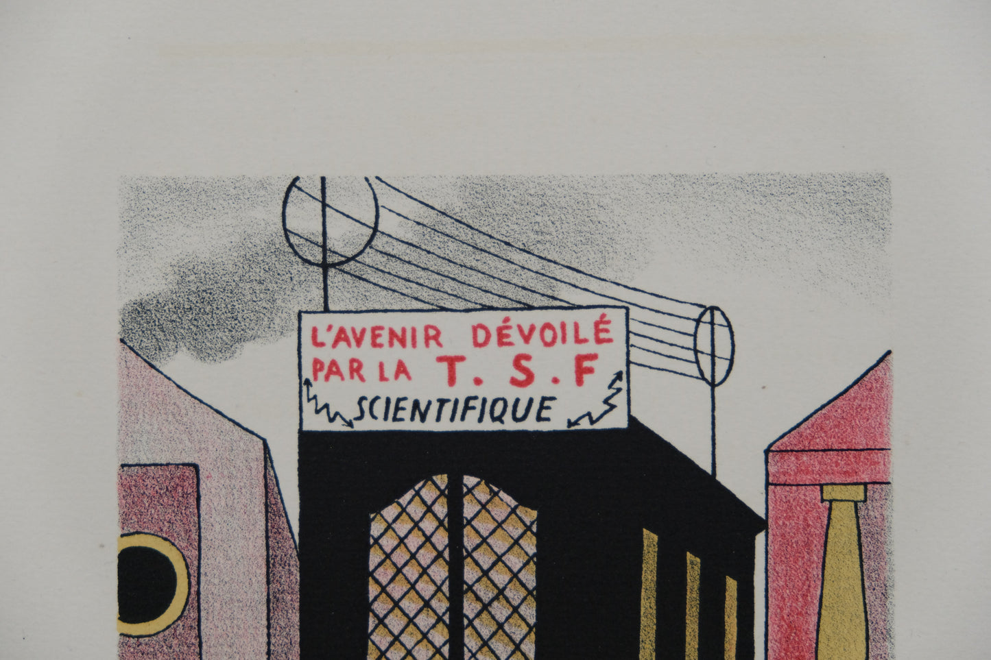 Lucien BOUCHER : Le Cabinet du scientifique - Lithographie originale