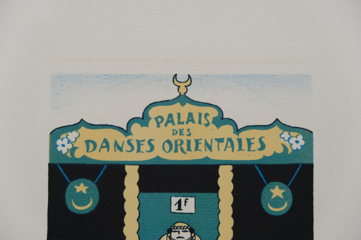 Lucien BOUCHER : Le Palais des danses orientales - Lithographie originale