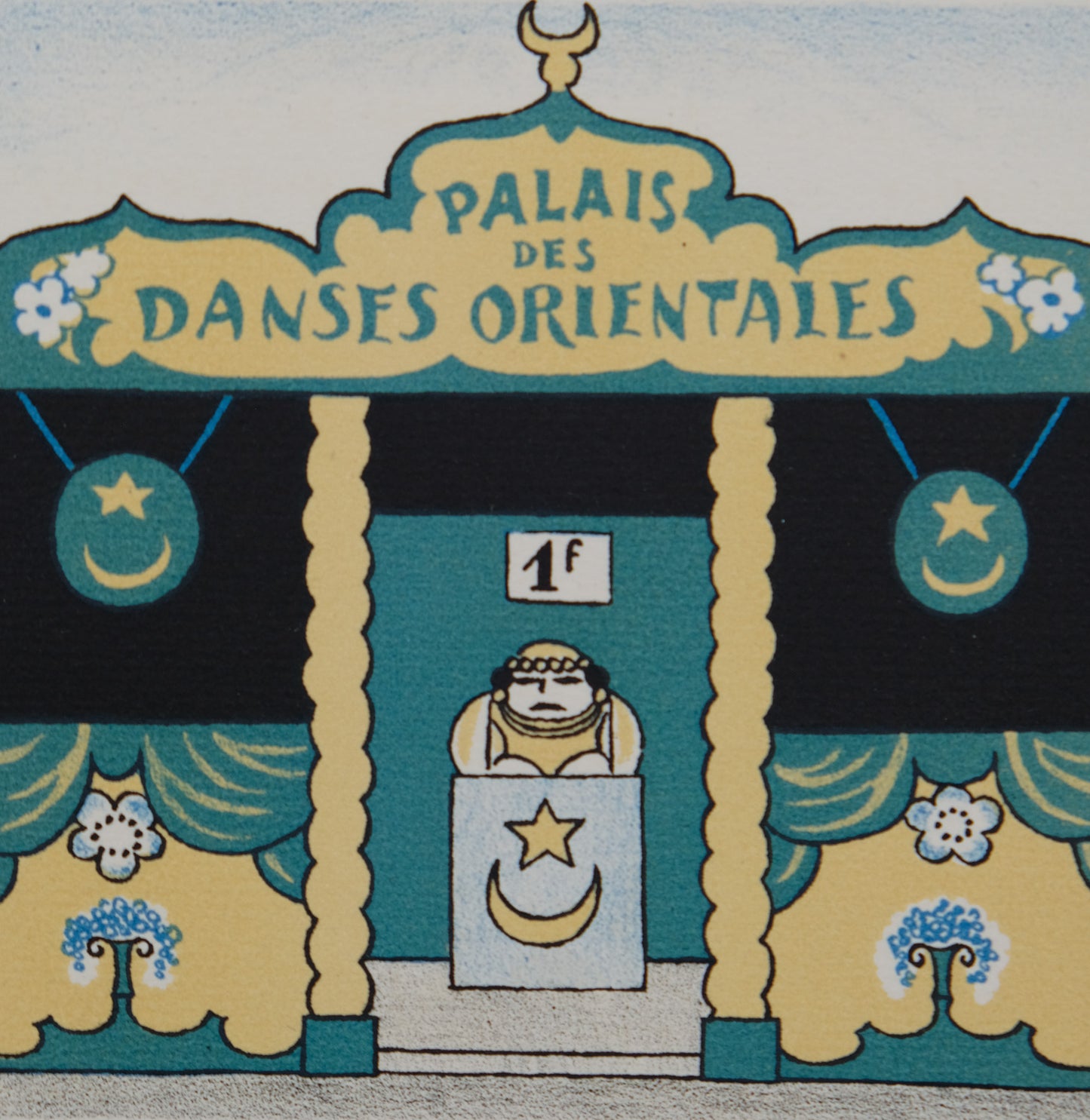 Lucien BOUCHER : Le Palais des danses orientales - Lithographie originale