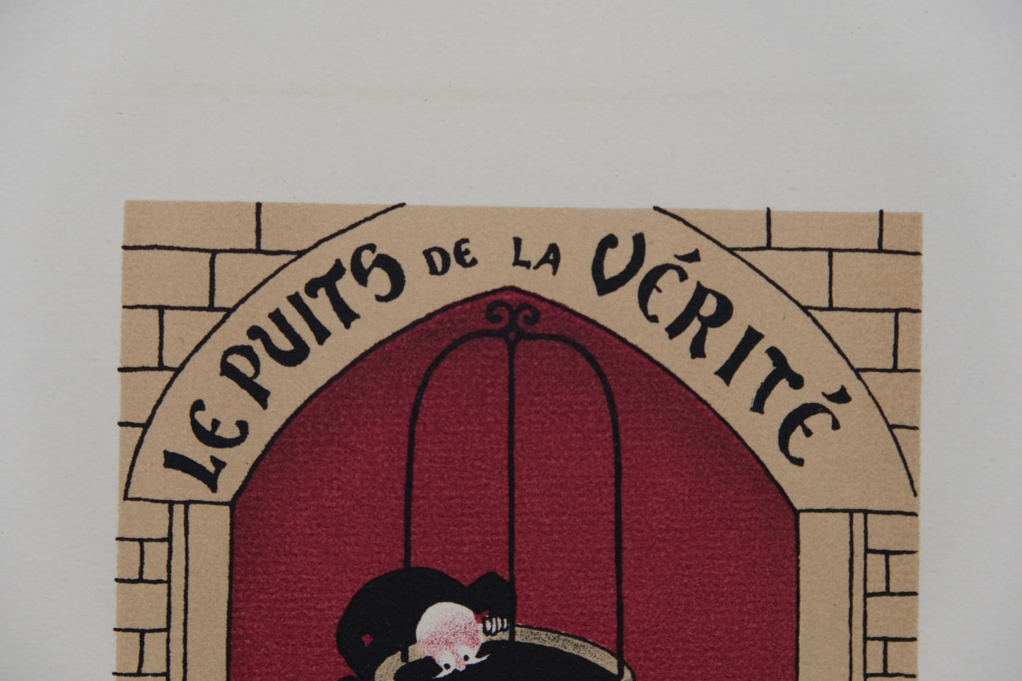 Lucien BOUCHER : Le puits de la vérité - Lithographie originale