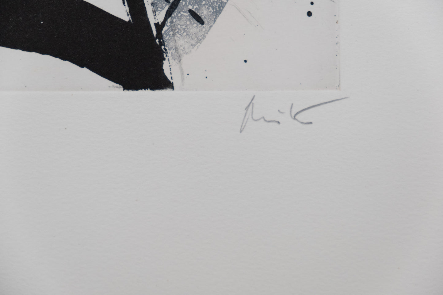 Jean MIOTTE : Composition abstraite J - Gravure originale signée