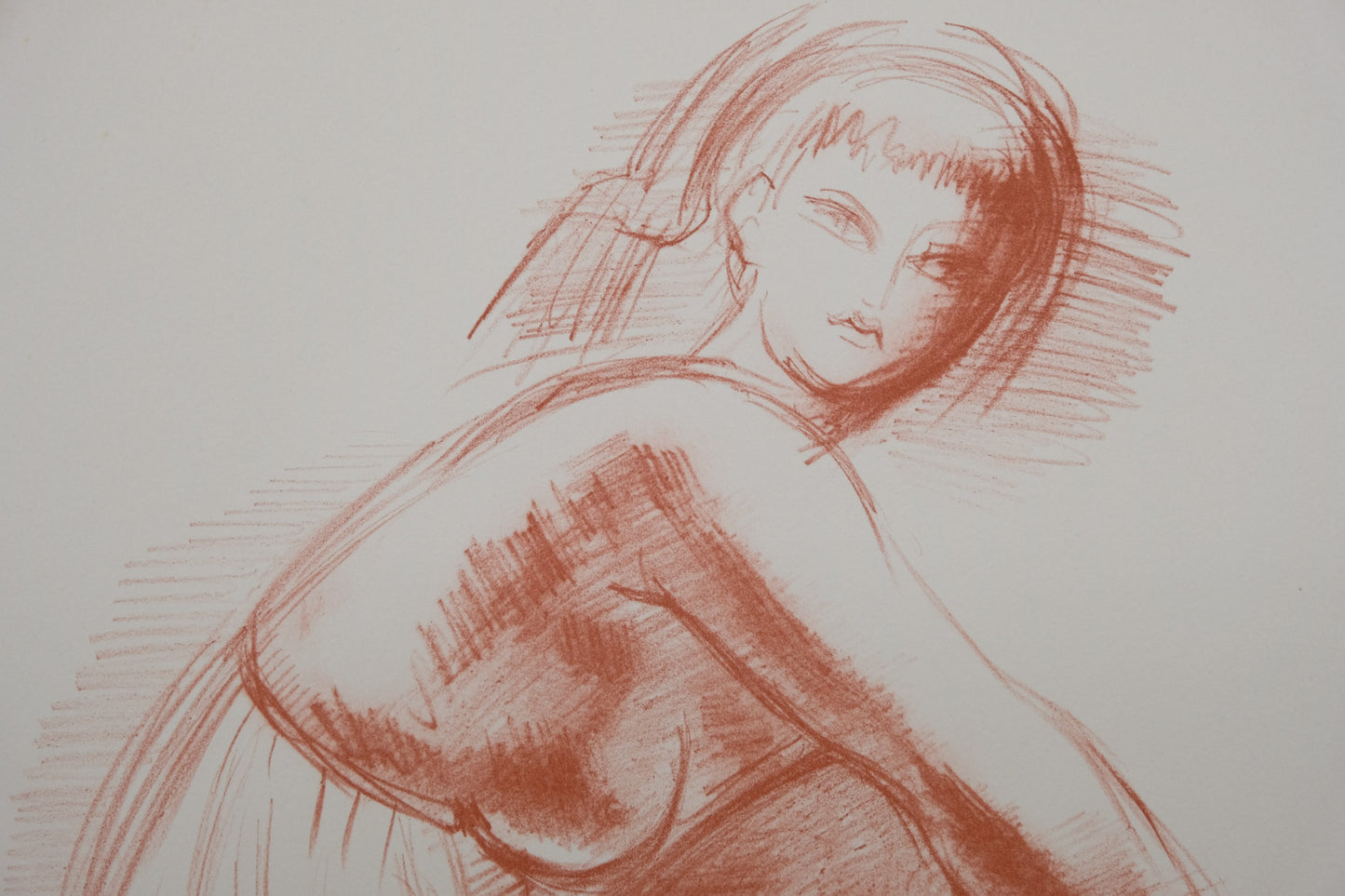 Antoniucci VOLTI : Femme en nuisette - Lithographie originale