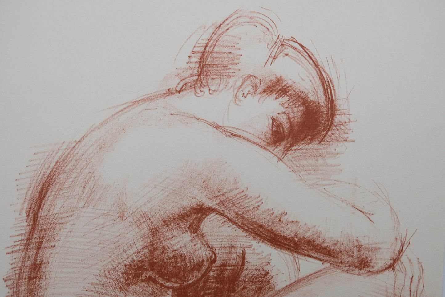 Antoniucci VOLTI : Femme timide - Lithographie originale