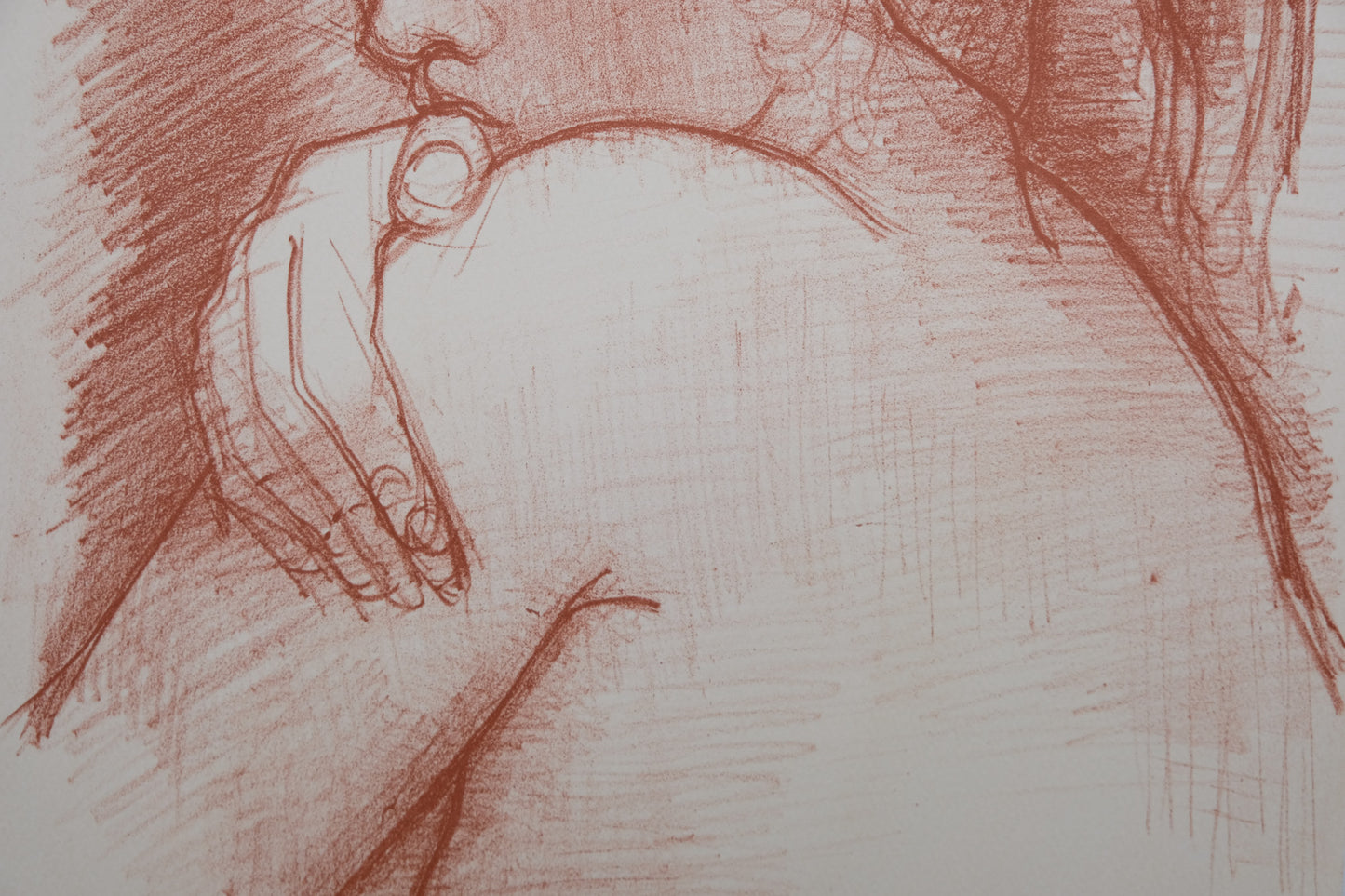 Antoniucci VOLTI : Nu au regard mystérieux - Lithographie originale