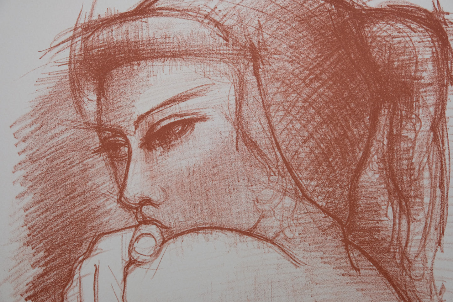 Antoniucci VOLTI : Nu au regard mystérieux - Lithographie originale