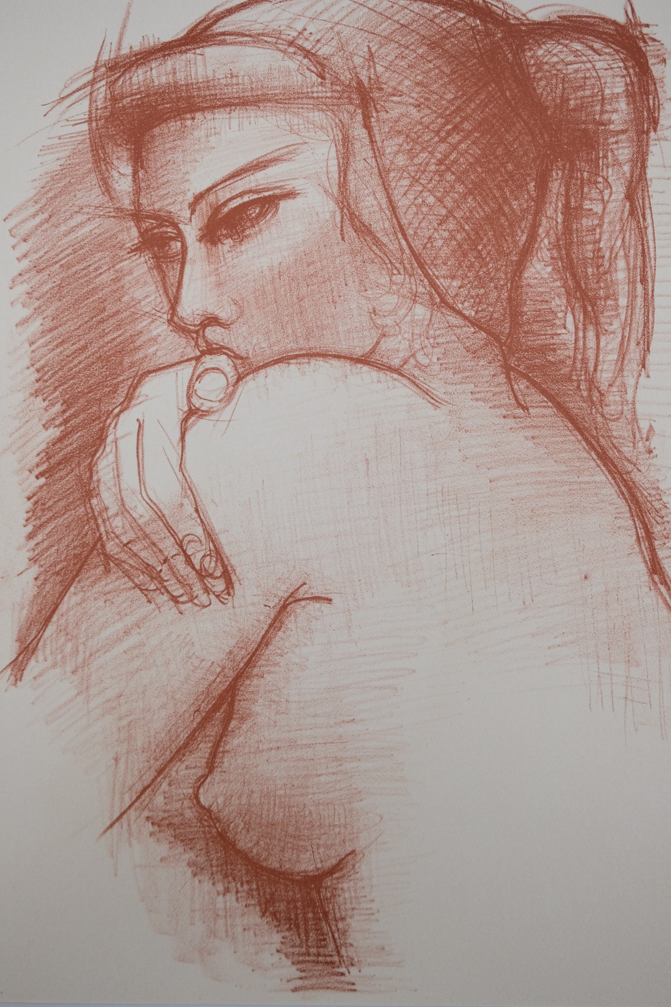 Antoniucci VOLTI : Nu au regard mystérieux - Lithographie originale