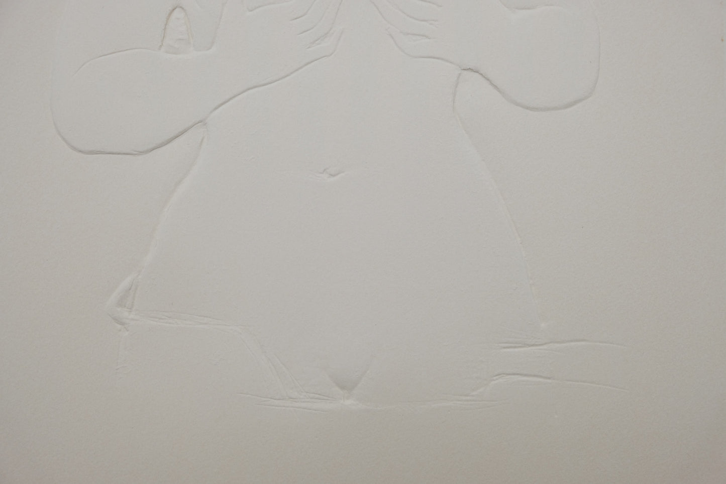 Antoniucci VOLTI : Nu au regard pensif - Gaufrage original