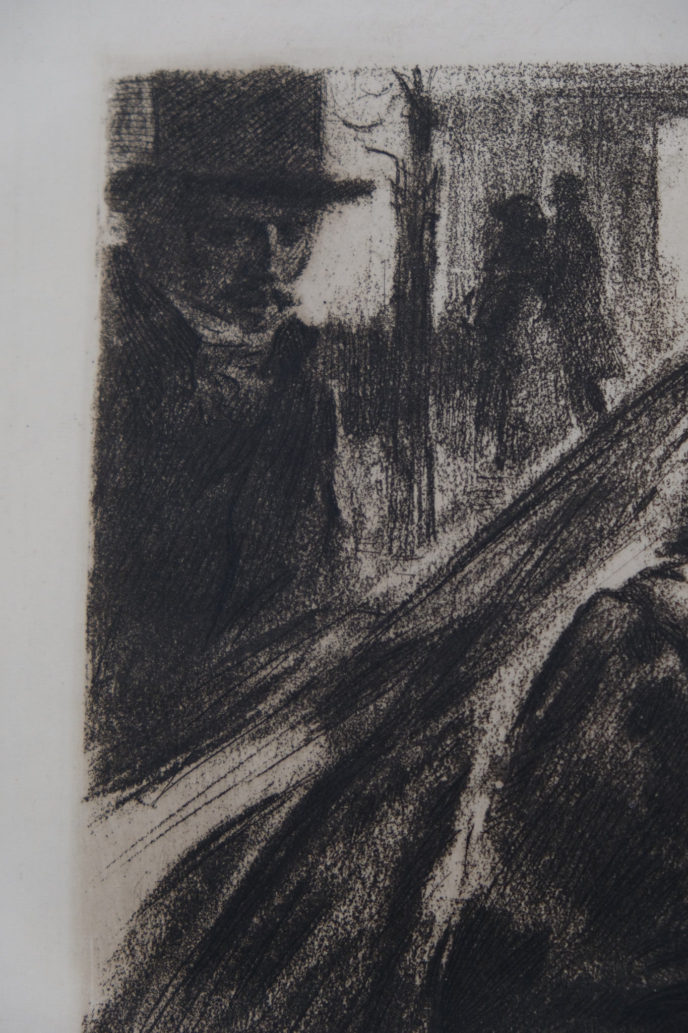 Alméry LOBEL RICHE : Portrait de femme au manteau de fourrure - Gravure originale signée