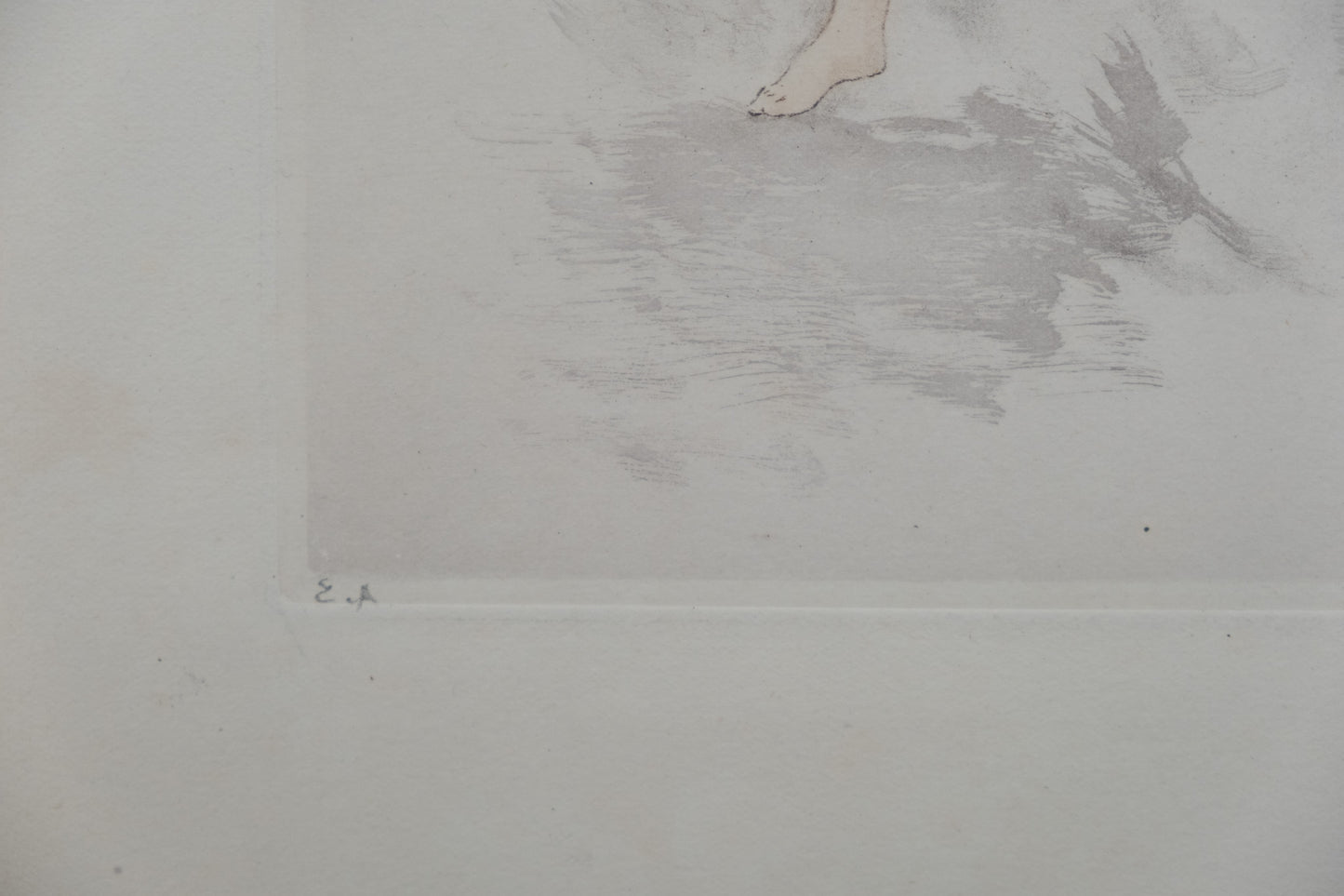 Alméry LOBEL RICHE : Nu au regard langoureux - Gravure originale