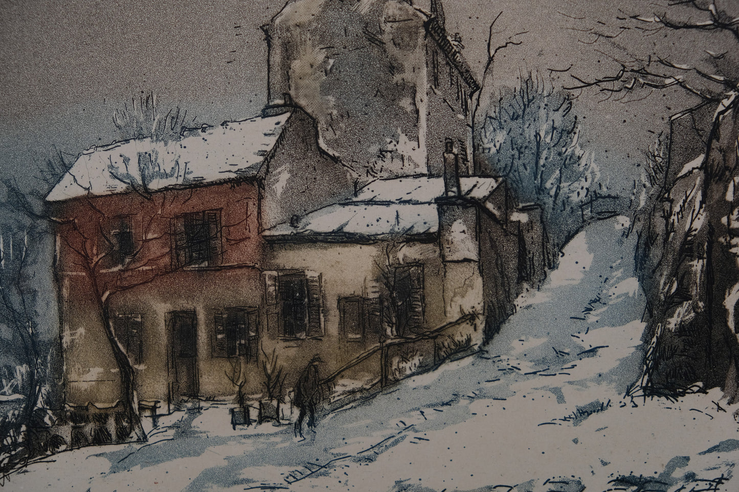Paul TRELADE (Gen PAUL) : Le lapin agile - Gravure originale signée