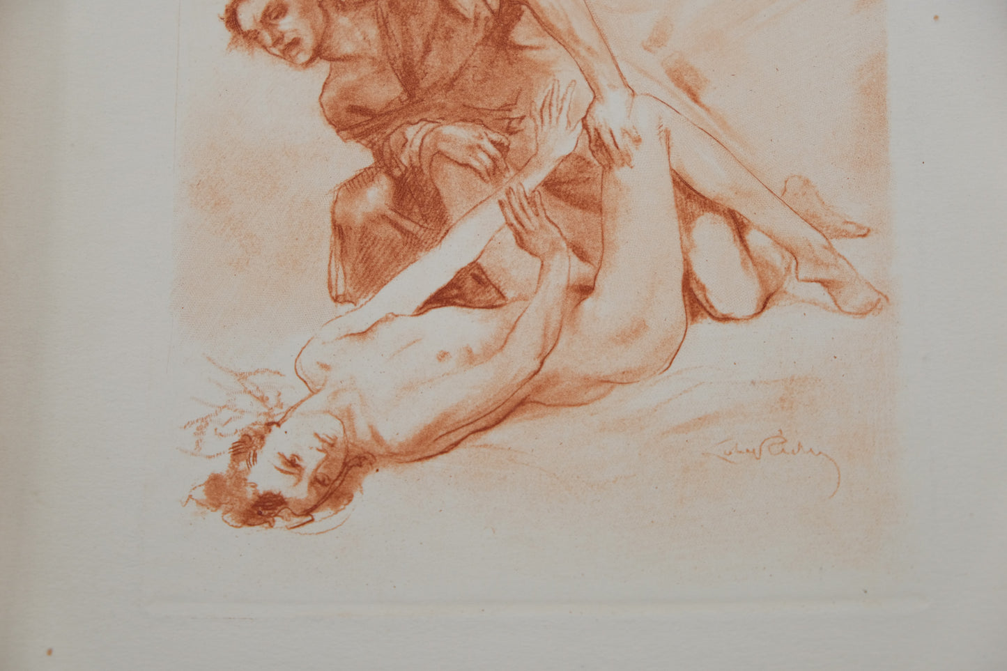 Alméry LOBEL RICHE : L'acte de chair - Gravure originale signée