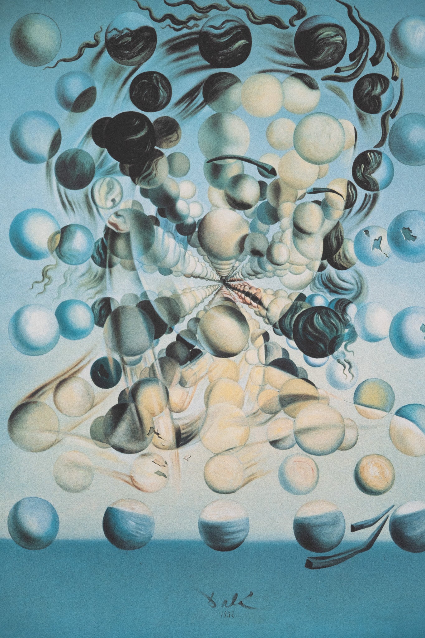 Salvador DALI : Galatea aux sphères - Lithographie signée