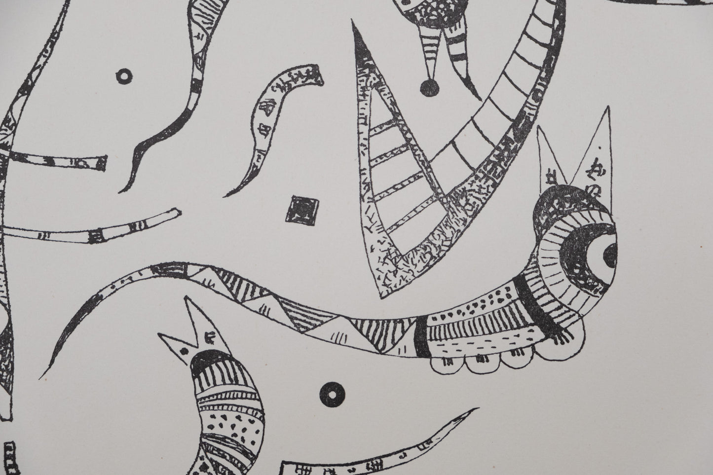 Vassily KANDINSKY : Composition animale - Lithographie signée