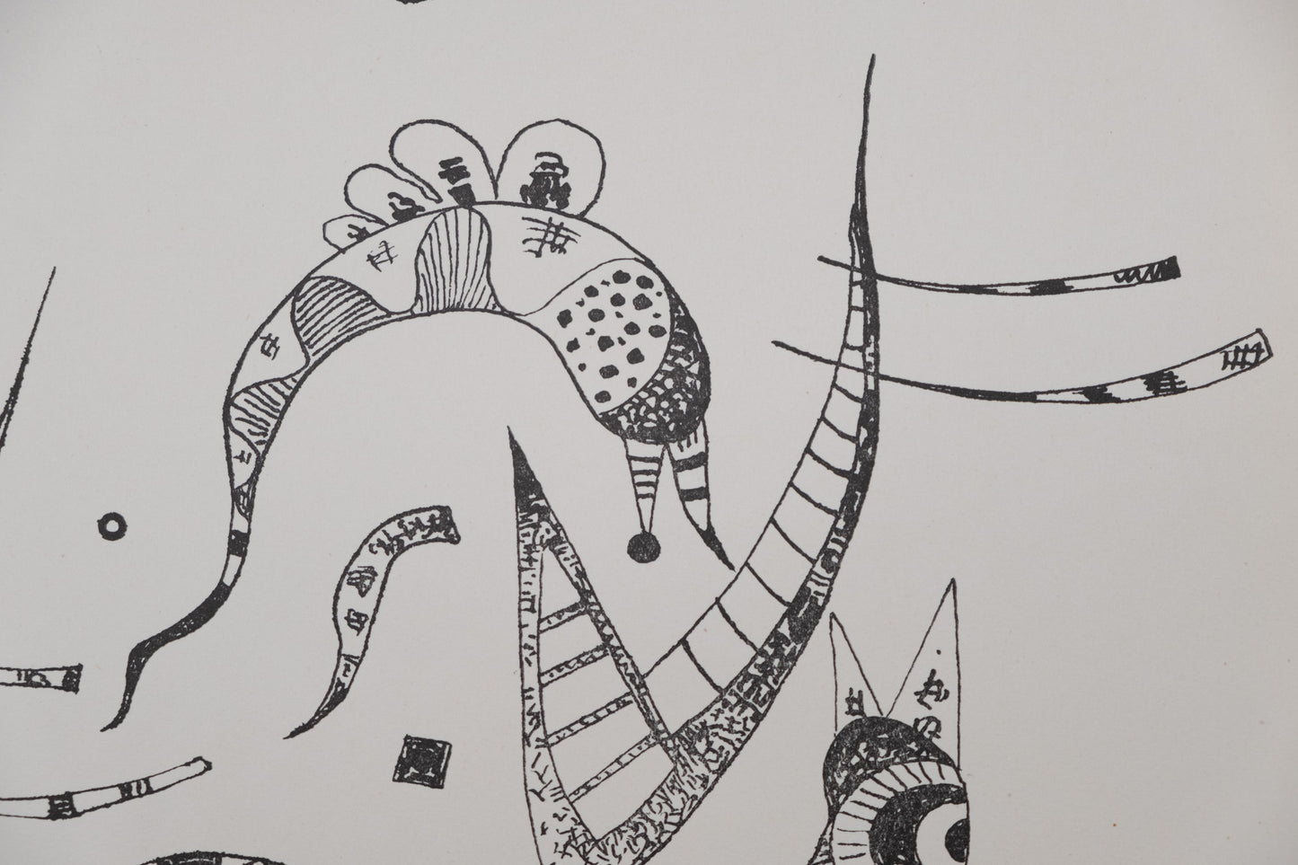 Vassily KANDINSKY : Composition animale - Lithographie signée