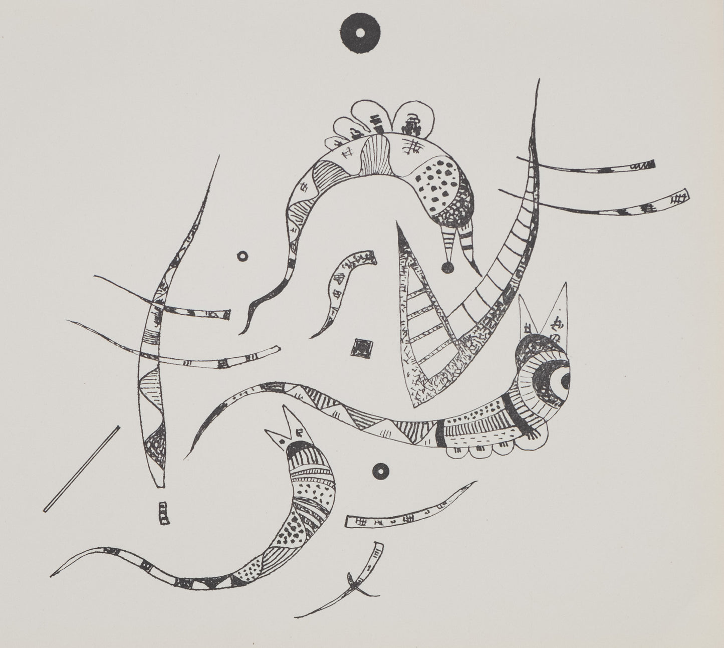 Vassily KANDINSKY : Composition animale - Lithographie signée