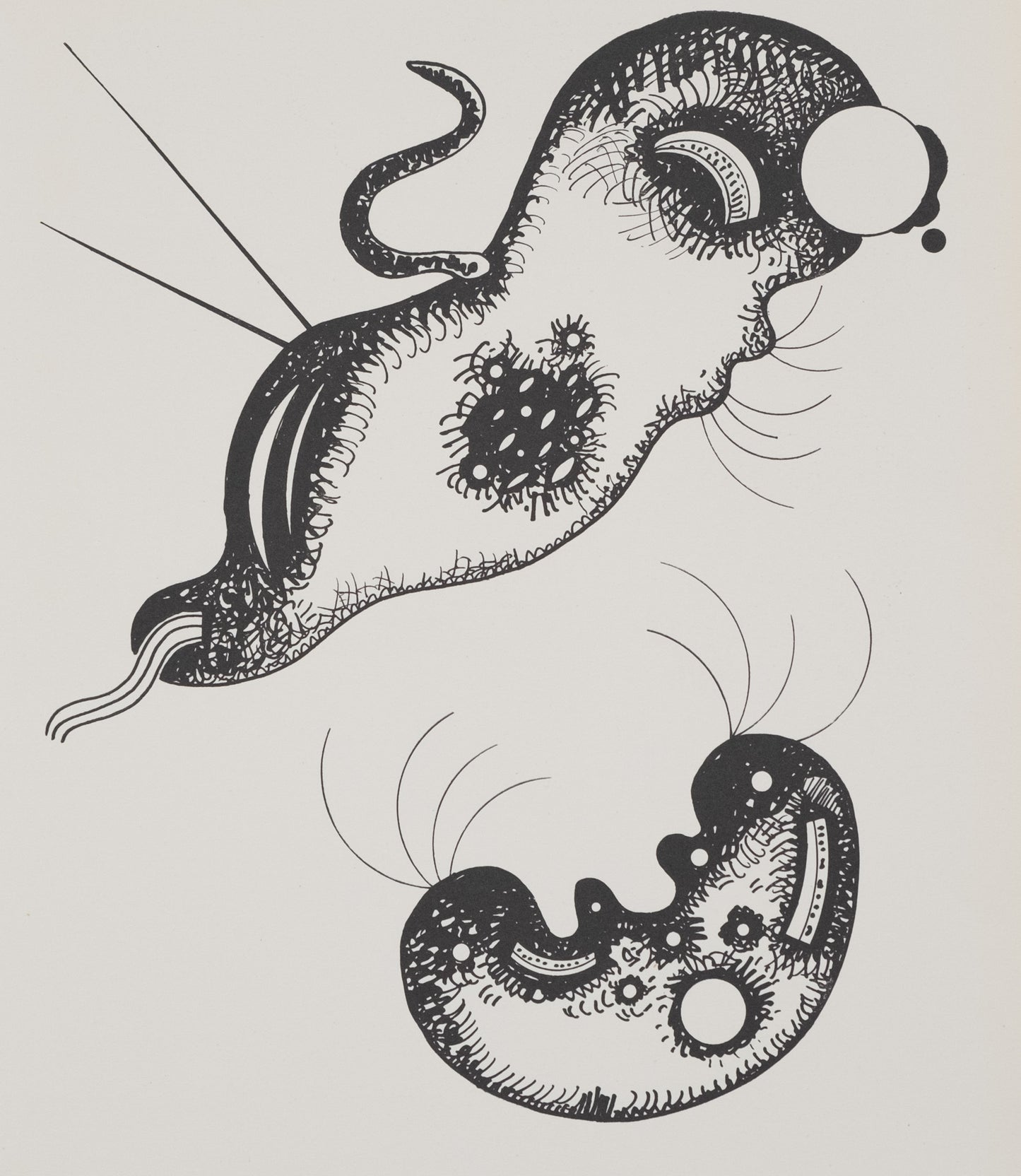 Vassily KANDINSKY : Composition aux deux visages - Lithographie signée