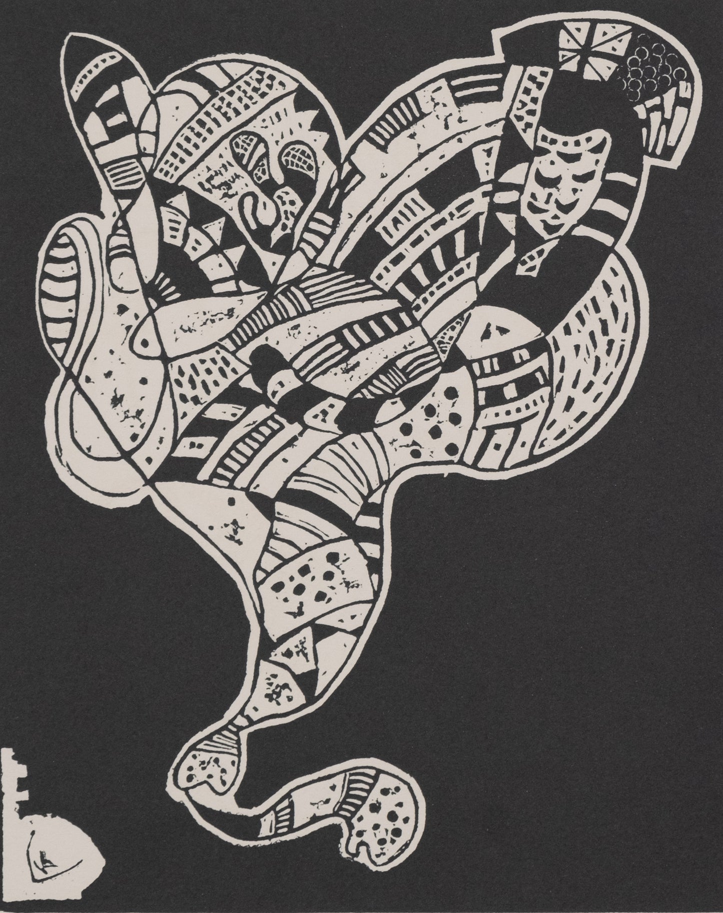 Vassily KANDINSKY : Composition - Gravure originale signée