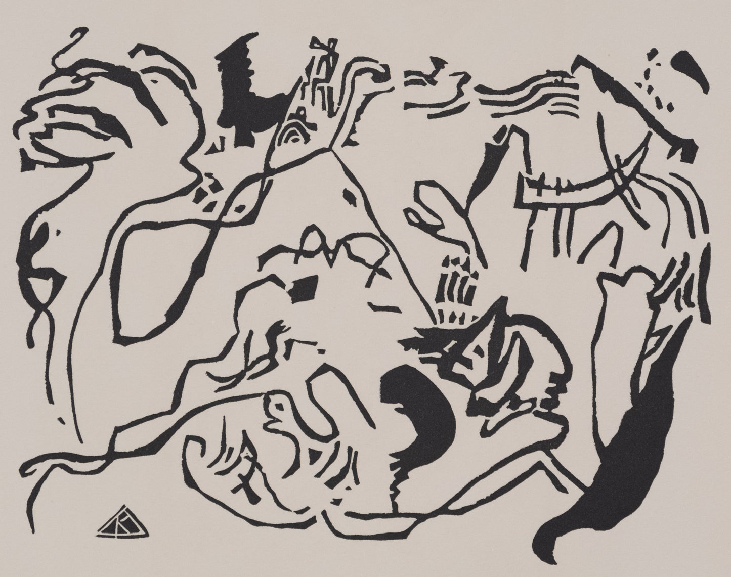 Vassily KANDINSKY : Jour du jugement - Gravure originale signée