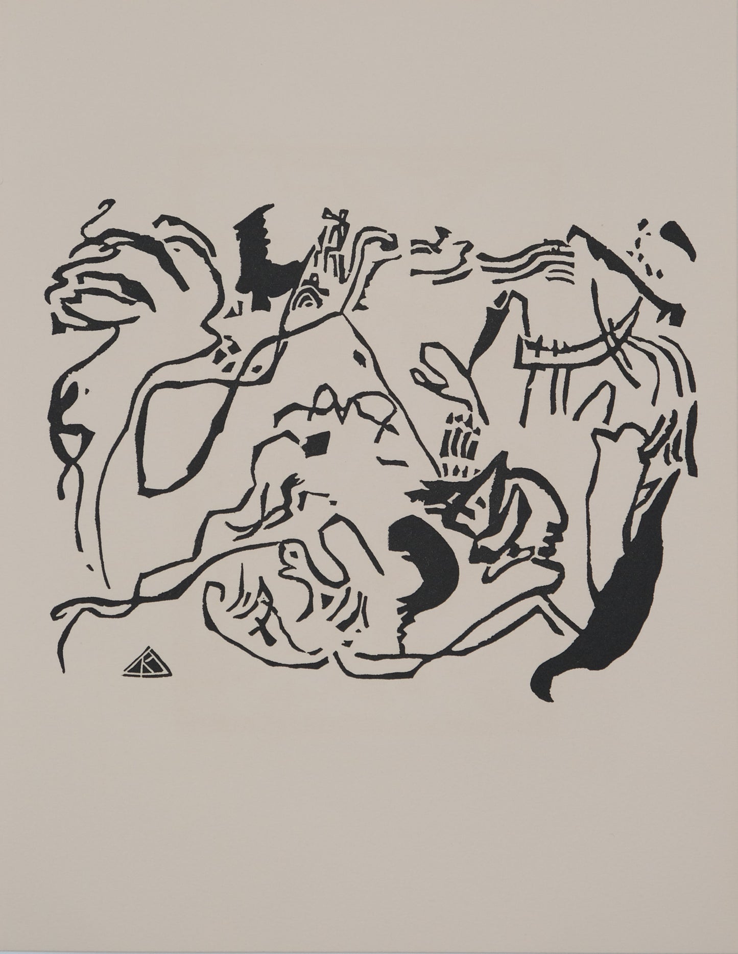Vassily KANDINSKY : Jour du jugement - Gravure originale signée
