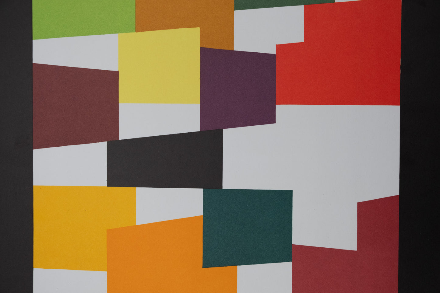 Yaacov AGAM : Composition géométrique - Lithographie originale