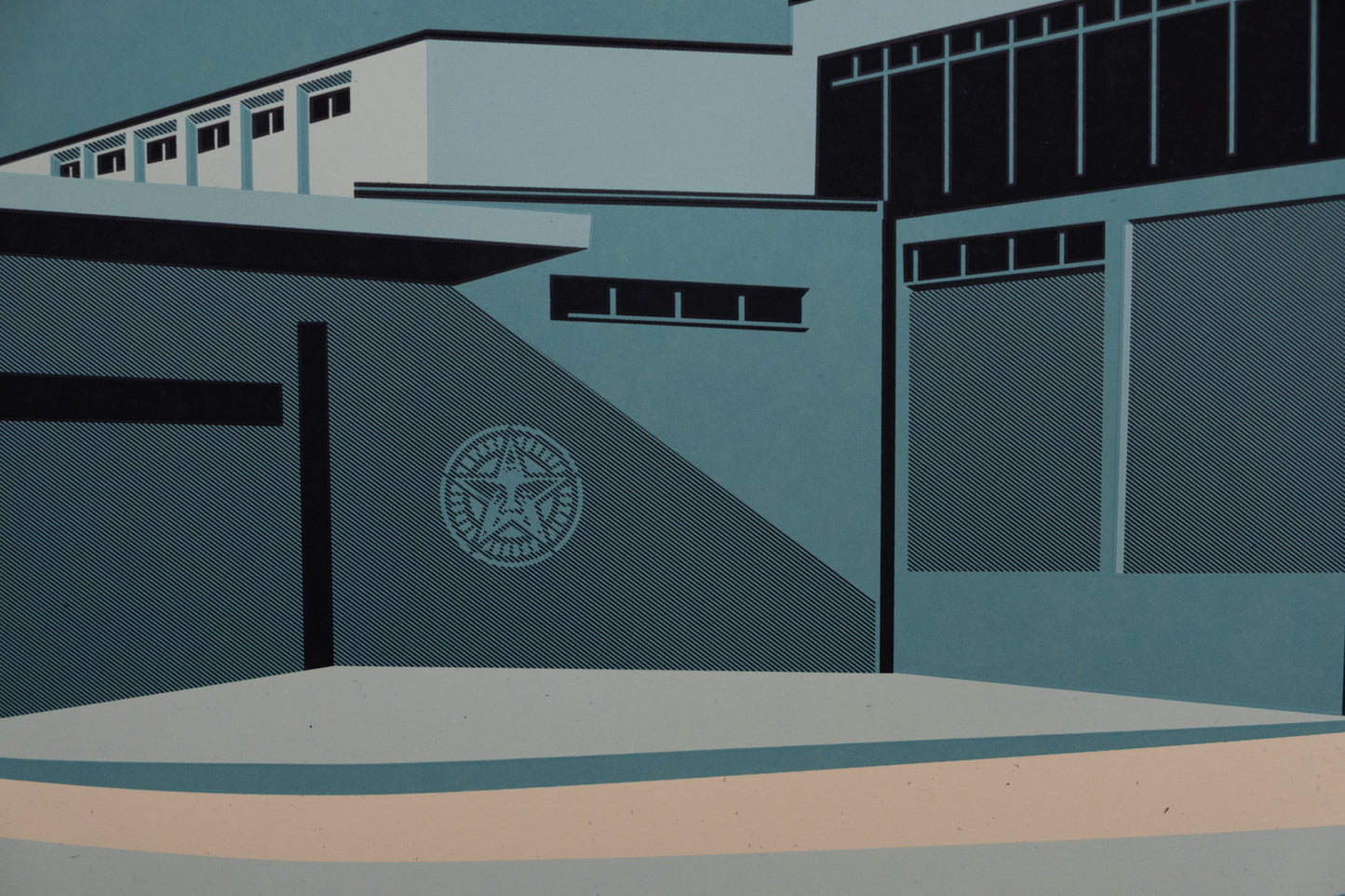 Shepard FAIREY (OBEY) : Downward Trajectory - Lithographie originale signée